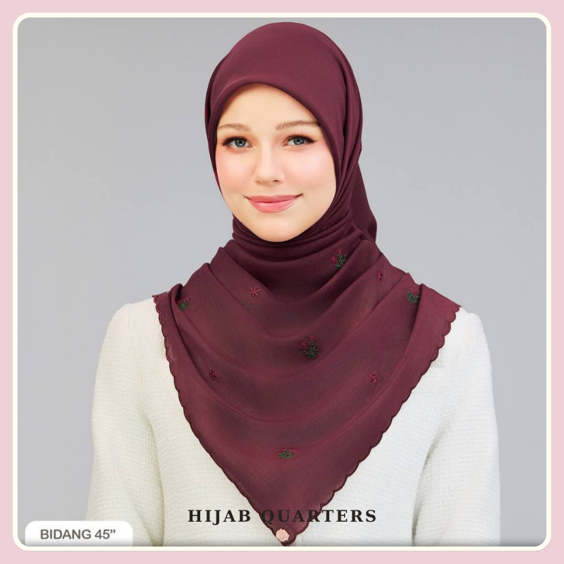 Sulam Embun Collection (Maroon)